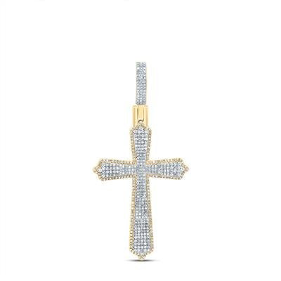 10kty 1 1/5ctw Diamond Fancy Cross Large