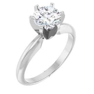 Platinum 950 3.01ct Round Natural Diamond Solitaire Ring I,VS2 GIA 2235670858