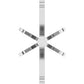 14K White Gold 19x10 mm Marquise 6-Prong Tall Peg Setting