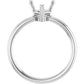 14kty Heart Solitaire Mounting