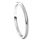 10K White Gold 1.5 mm Lightweight Comfort-Fit Half Round Band Size 4.5