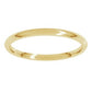 10K White Gold 1.5 mm Lightweight Comfort-Fit Half Round Band Size 4.5