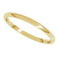 10K White Gold 1.5 mm Lightweight Comfort-Fit Half Round Band Size 4.5