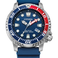 Citizen Watch Promaster Dive Red & Blue Bezel Blue Dial and Band BN0168-06L