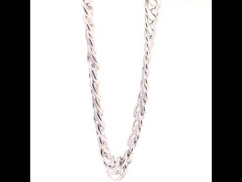 NEW .925 Rhodium Dipped 11.7mm CZ Encrusted Miami Cuban 26" Chain